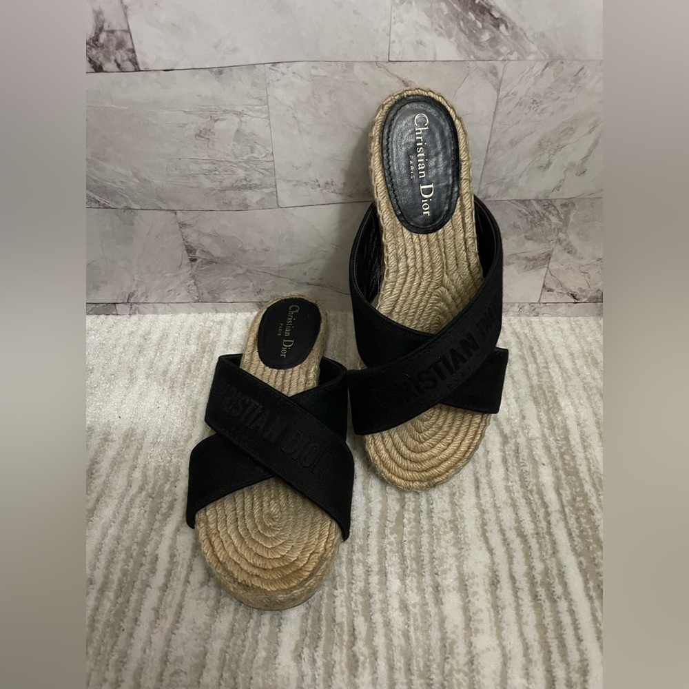 EUC Christian Dior Espadrilles Sandals